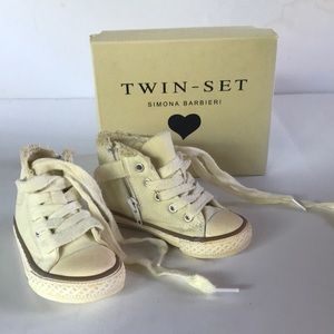 NIB TWIN-SET SIMONA BARBIERI KIDS SNEAKERS sz25